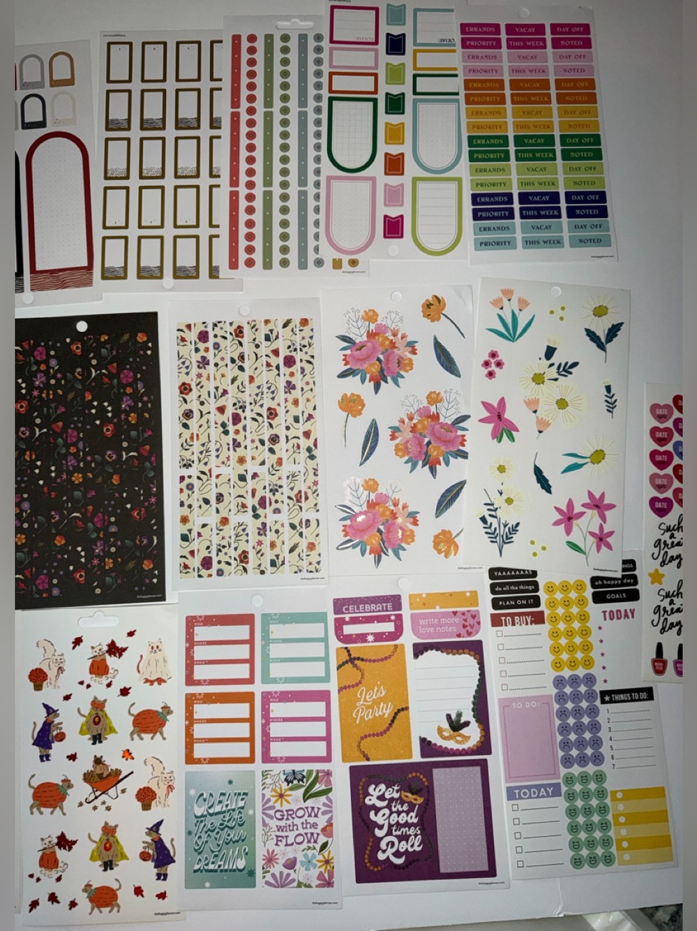 LOT of THE HAPPY PLANNER STICKERS